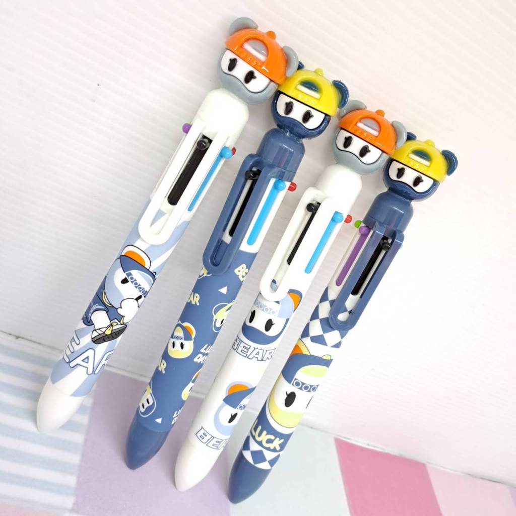 

Bolpen Odemei 6 Warna Fancy Karakter Bear Beruang 3D Viral Lucu Aesthetic