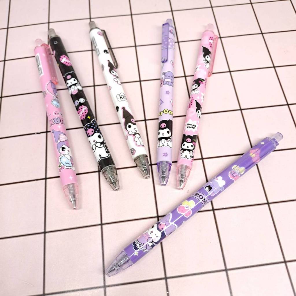 

(12 Pcs) Pensil Graphic Cetekan Edisi Kuromi Sanrio Lucu Aesthetic
