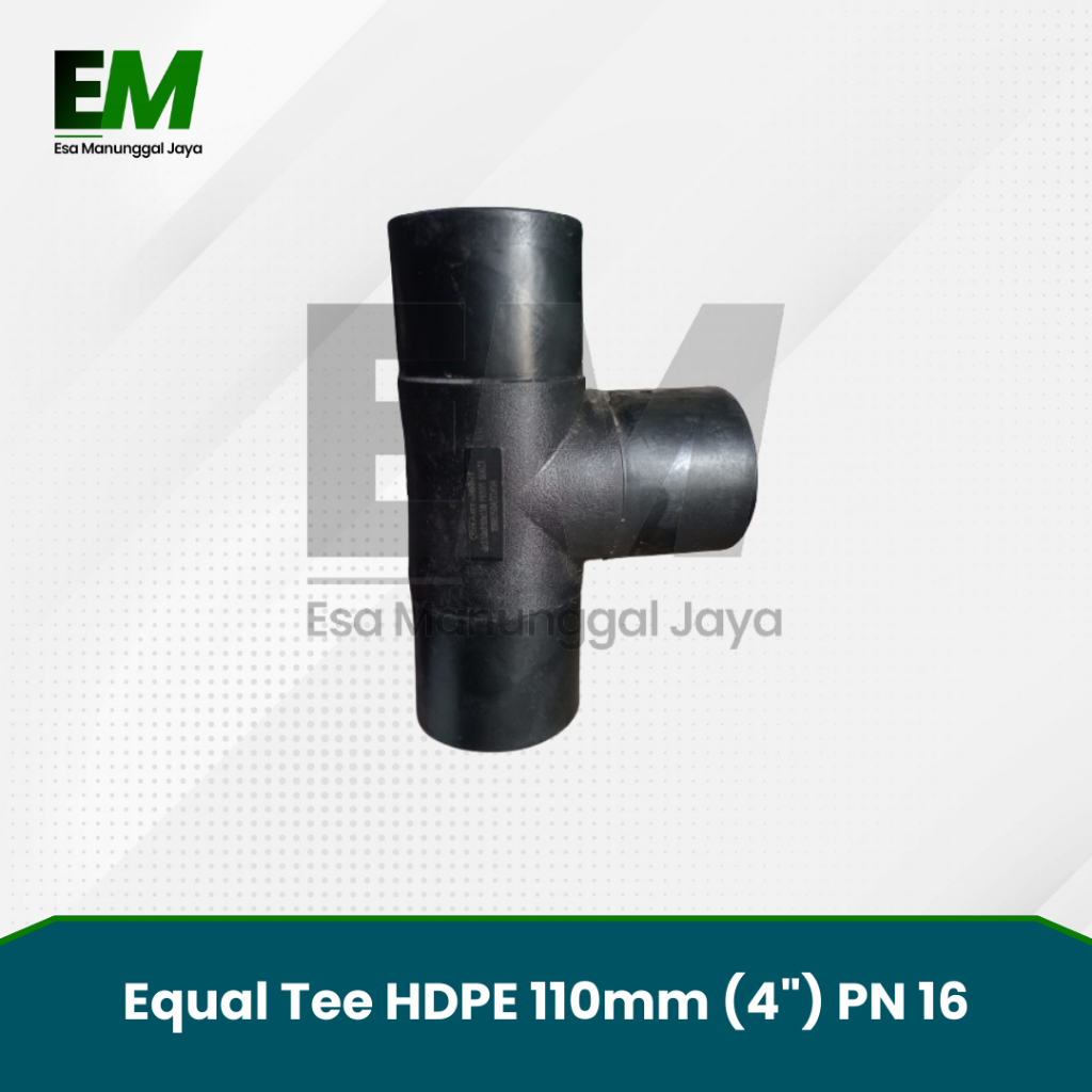 Equal Tee HDPE 110mm (4") PN 16 / Tee HDPE 4 inch PN 16 / Tee 4" HDPE