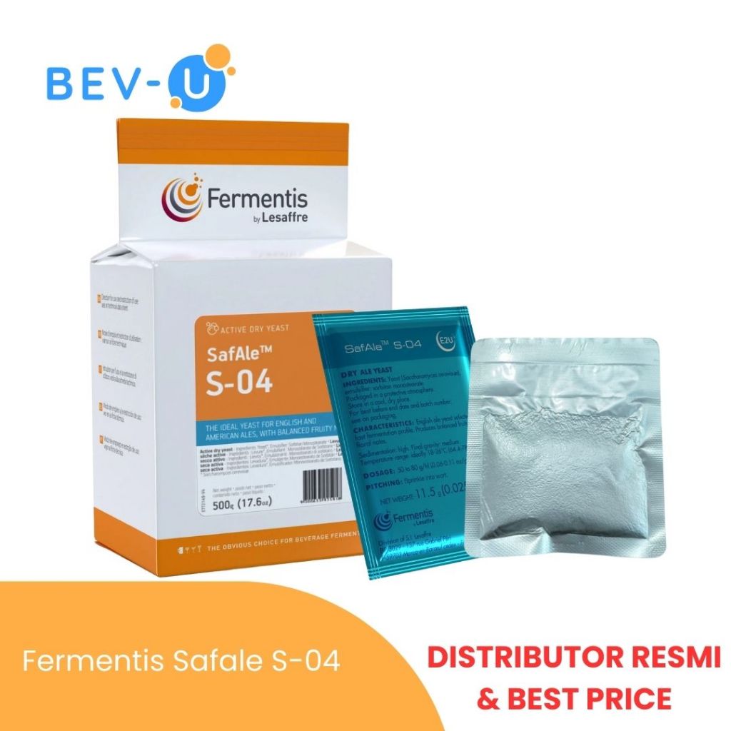

Fermentis SafAle S-04 Yeast / Ragi Bahan Pembuat Minuman Bir