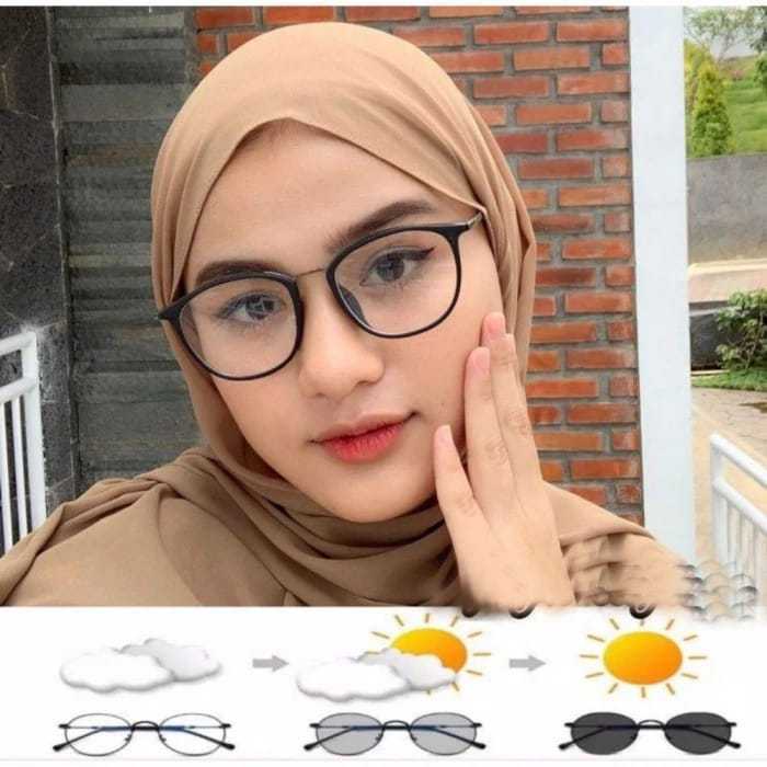 Kacamata lensa photocromic normal antiradiasi frame 1868