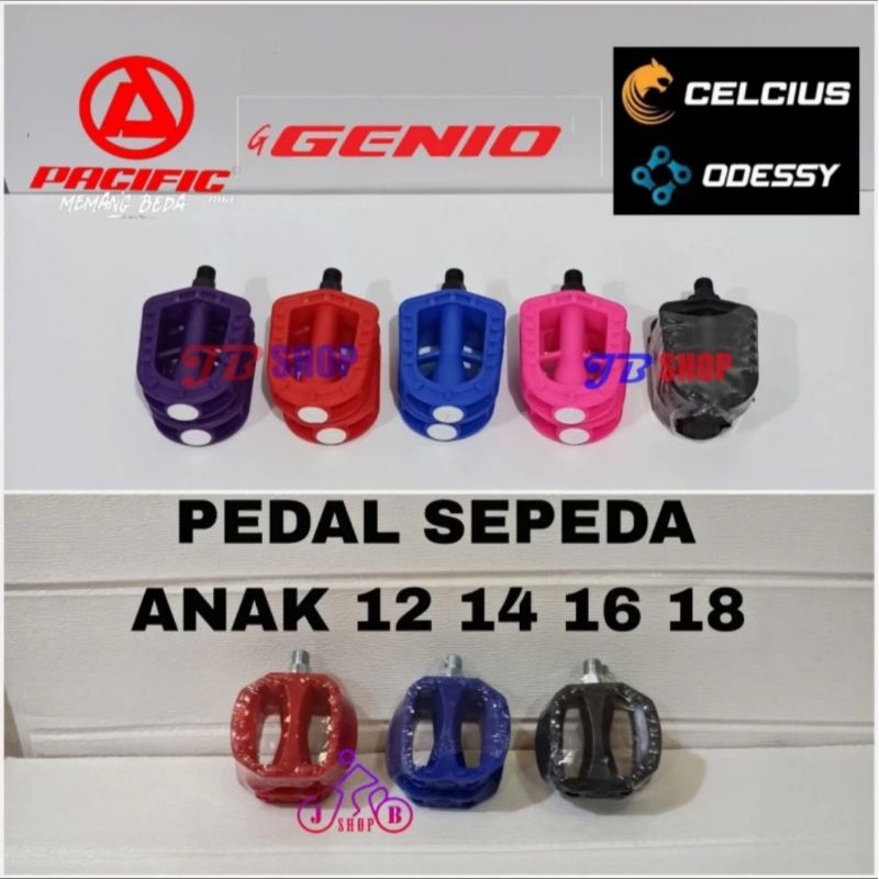 PEDAL GOWESAN SEPEDA ANAK 12 14 16 18 PACIFIC CELCIUS ATLANTIS SEPEDA BMX MINI MINION KUAT ANTI SLIP