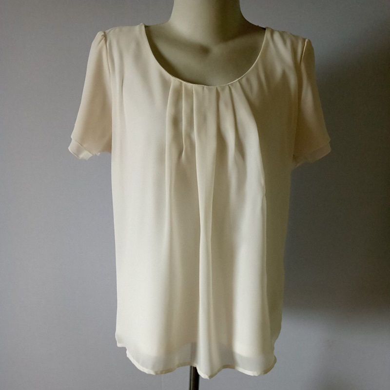 blouse cotton kombinasi sifon(trudea)newsale