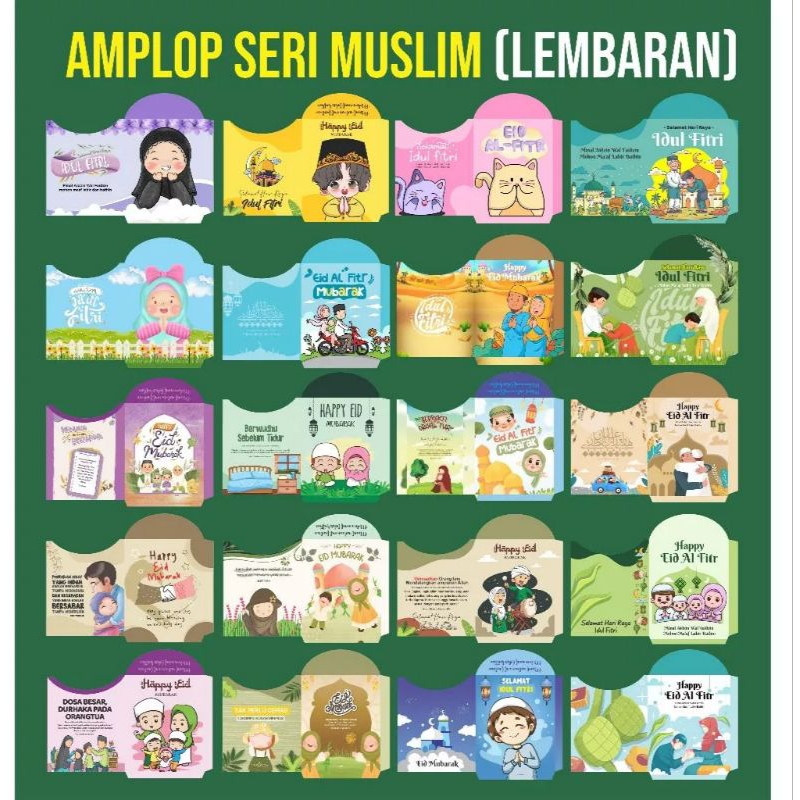 

Amplop Lembaran isi 1000 lembar Muslim