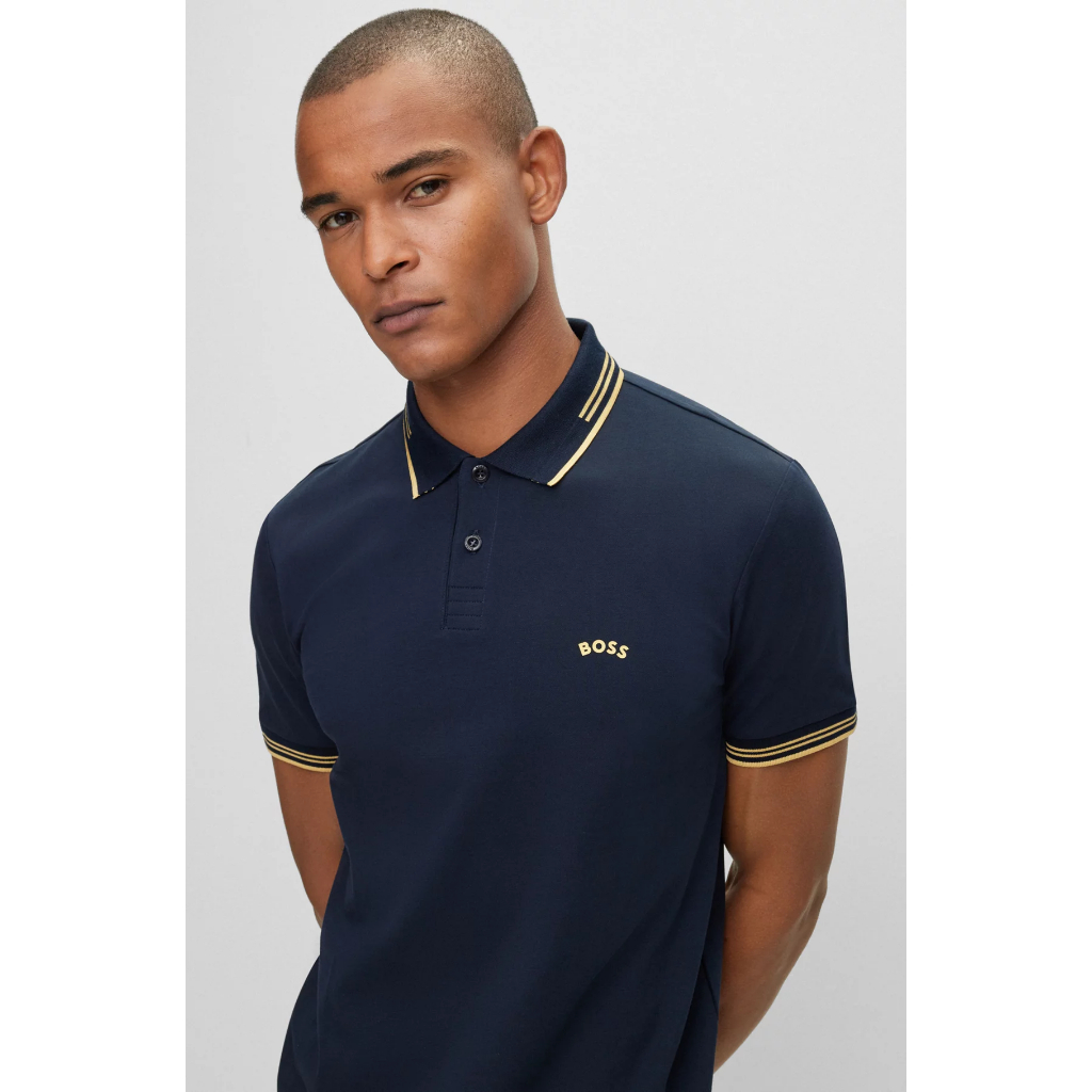 HUGO BOSS POLO SHIRT Men Kaos Cowo Pria Original Paddy Branded