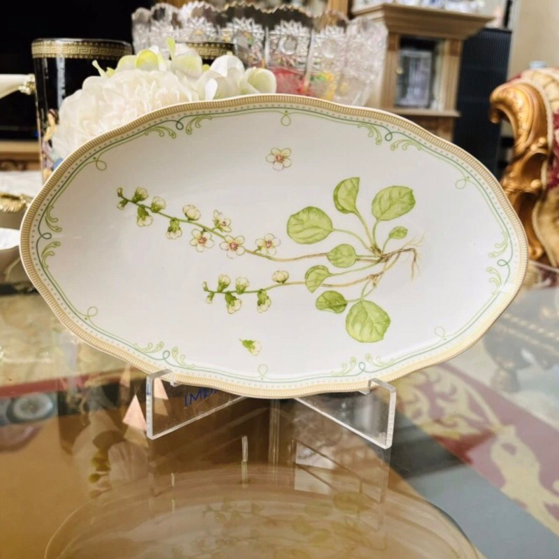 Piring Oval Saji Bowl Saint James Garden Cantik
