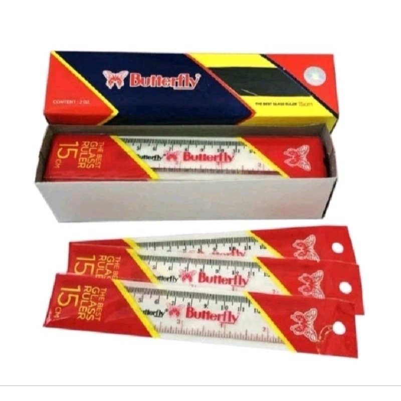 

Penggaris Plastik 15cm Butterfly