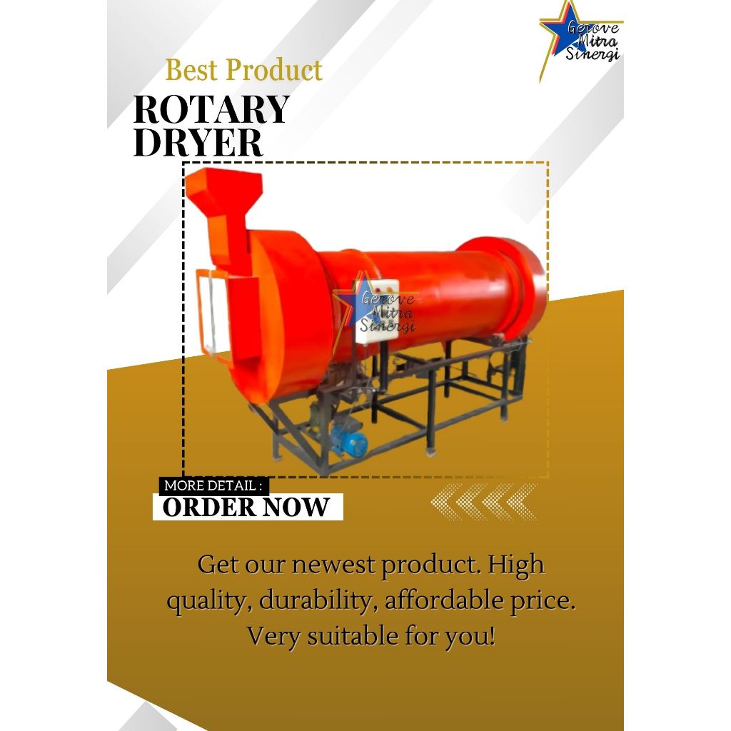 Rotary Dryer / Pengering Rotary / Pengering Padi/Jagung/singkong Dll.