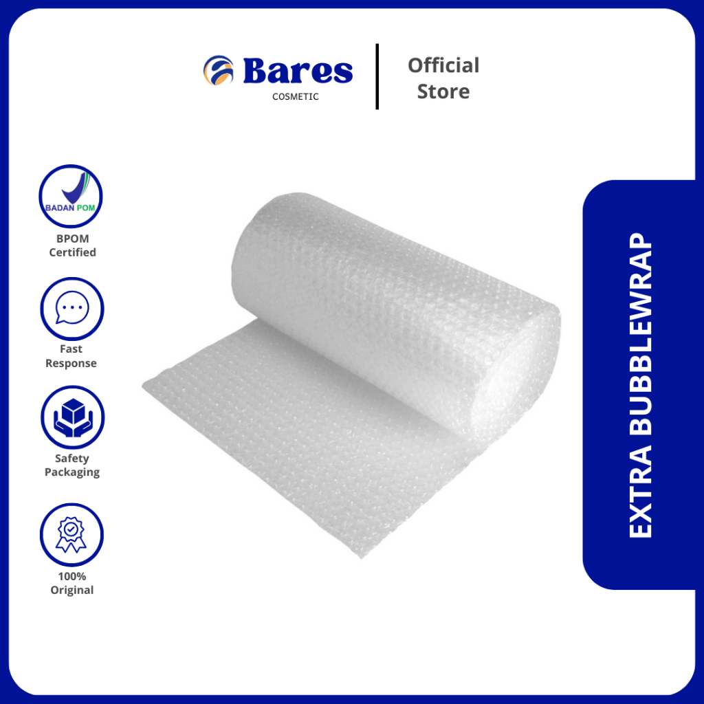 

Bares Cosmetics - Tambahan bubble wrap (tidak di jual terpisah)