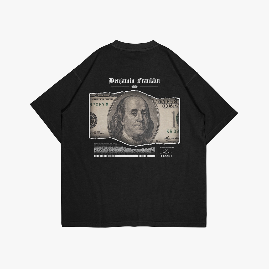 Oversized T-Shirt Benjamin Franklin