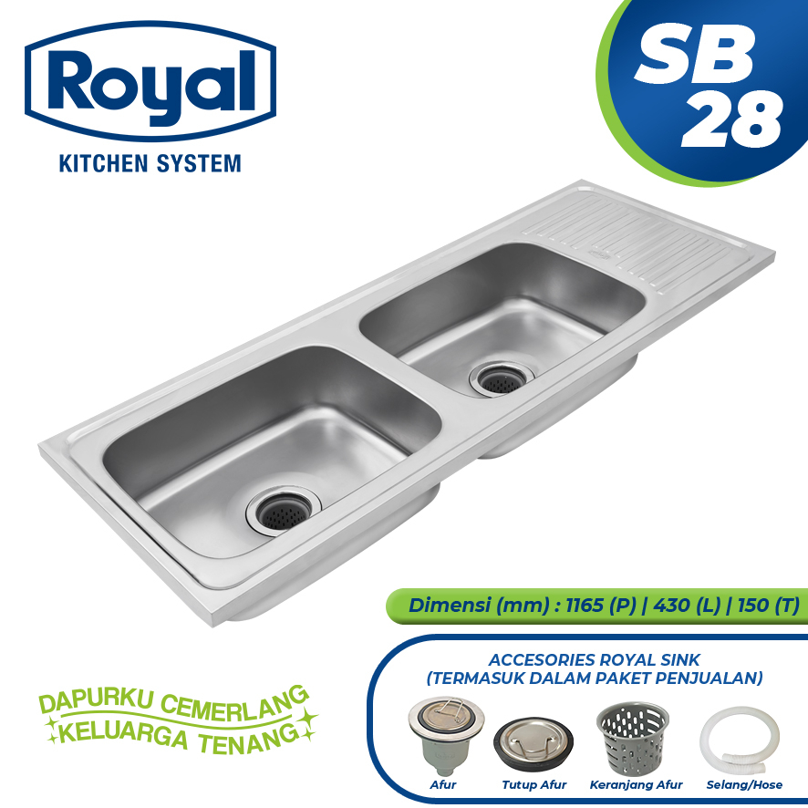Royal Kitchen Sink SB 28 – Wastafel Dapur / Bak Cuci