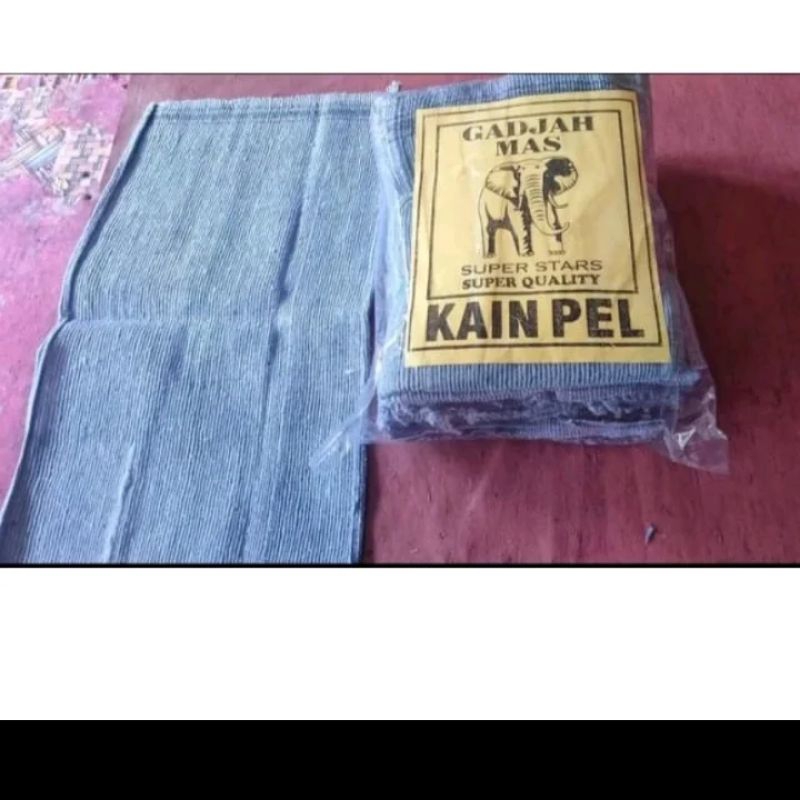 kain pel gajah mas GM biru/putih harga per 1kodi 20pcs