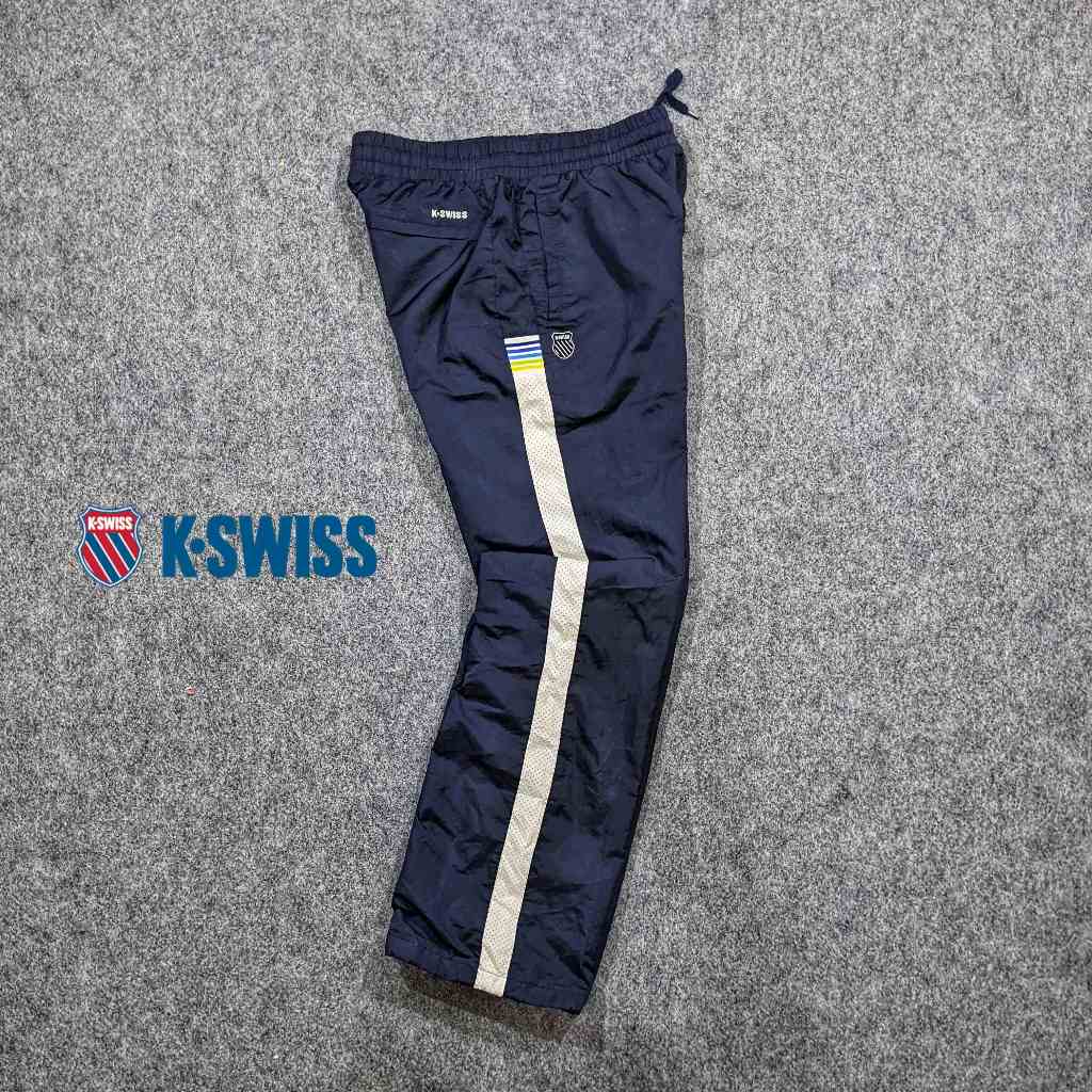 K-Swiss - Celana Training Panjang Pria Dewasa Sport Olahraga Lari Running Jogging Second Bekas Origi
