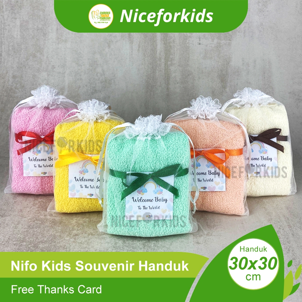 Souvenir Handuk Pouch Souvenir Bayi Lucu Souvenir Lahiran Aqiqah Ulang Tahun Tedak Siten Pernikahan