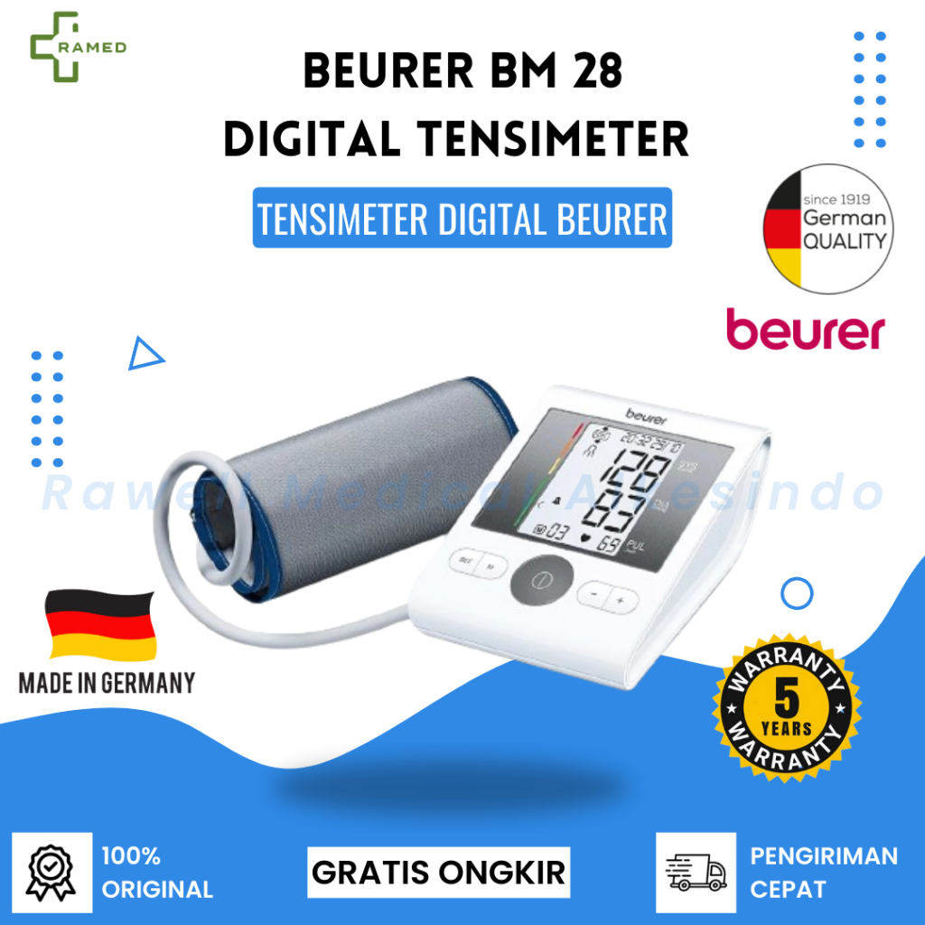 Beurer BM 28 Tensimeter Digital / Tensimeter Beurer BM28 / Alat Ukur Tekanan Darah