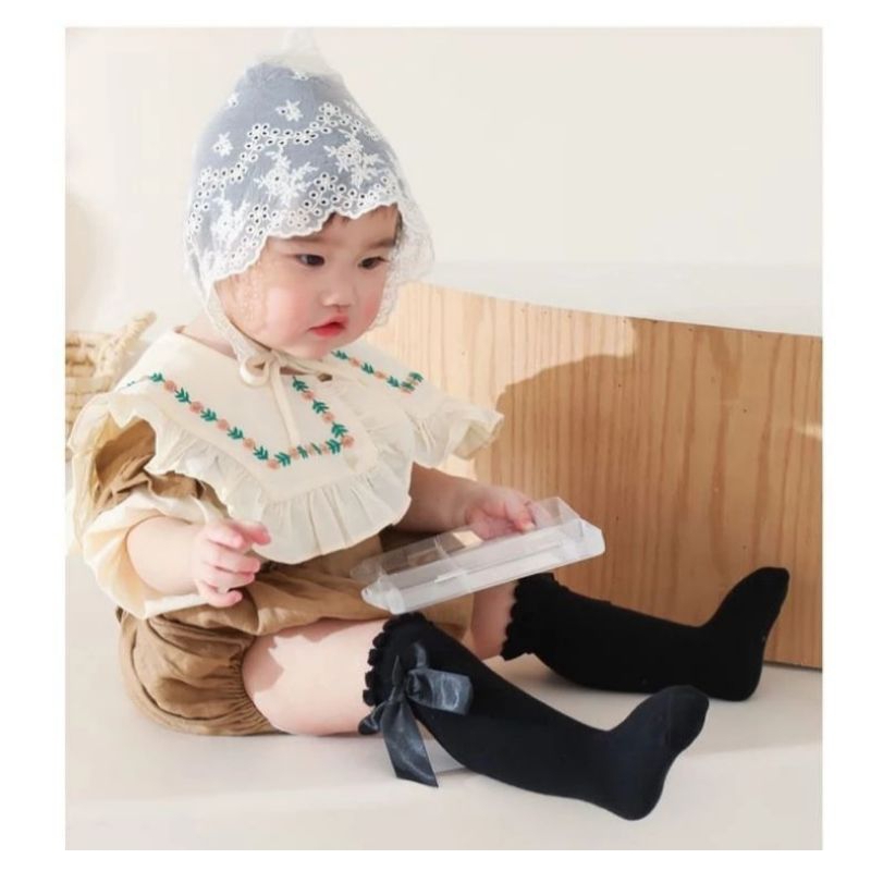 KAOS KAKI BAYI IMPORT/KAOS KAKI PANJANG PITA ANTI SELIP /KAOS KAKI BAYI LUCU/KAOS KAKI BAYI