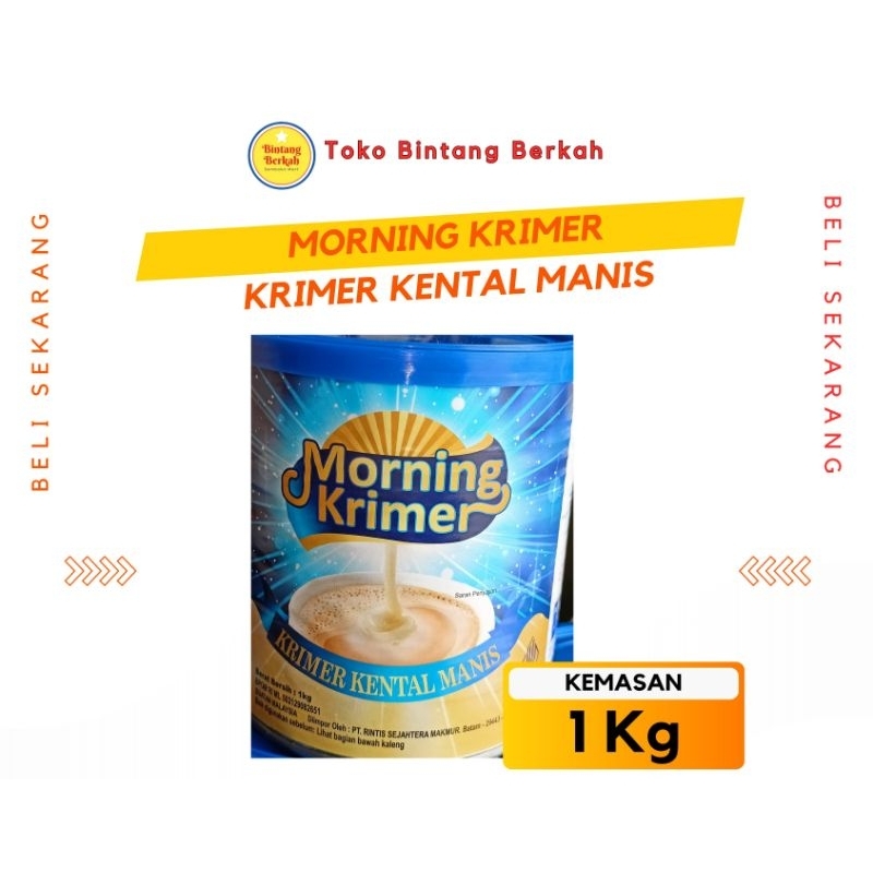 

Morning Kremer Susu Kental Manis kaleng 1 kg --- Asli Malaysia