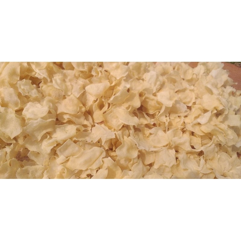 

Keripik gadung grade A, bersih, tidak ada hitamnya, renyah gurih tidak memabukkan, sudah ber SPP-IRT