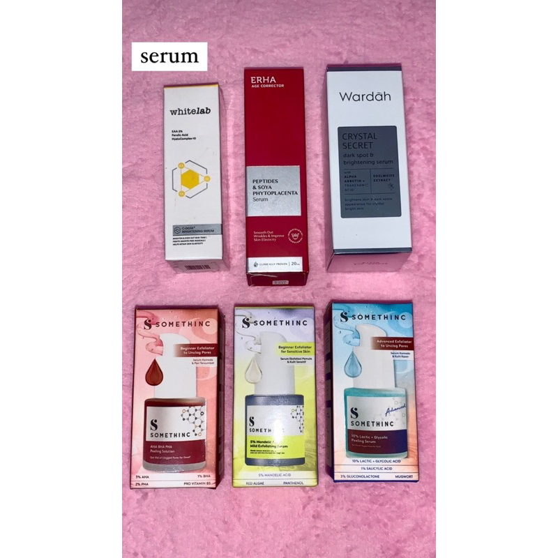 Somethinc Produk & Erha & Wardah & White lab