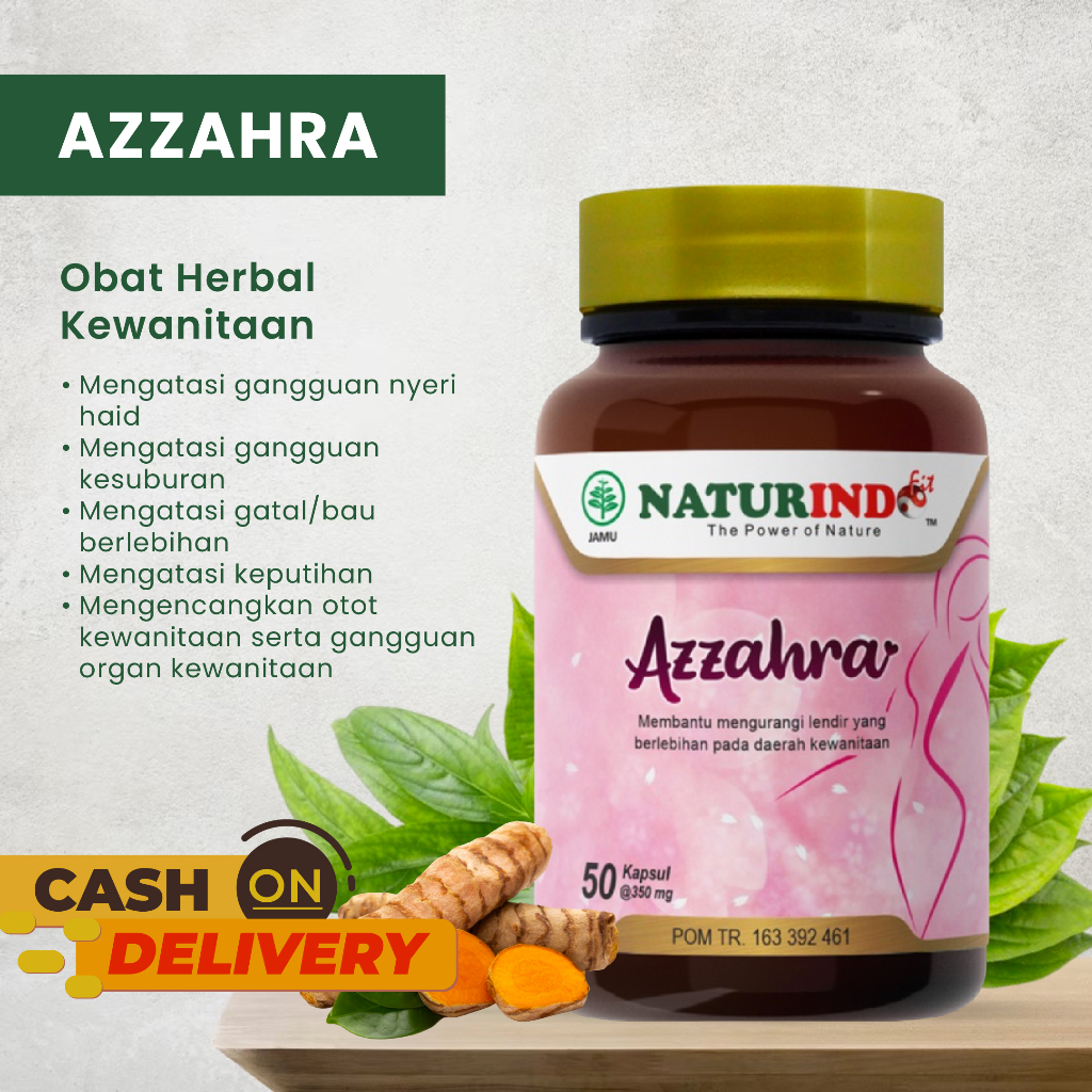 Pelancar Haid Herbal Obat Menstruasi Telat Datang Bulan Keputihan Anti Nyeri Mens Tidak Teratur Azza