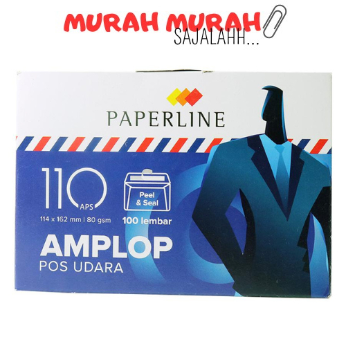 

Amplop Putih Airmail PAPERLINE 110 APS Ukuran Sedang 114 x 162 mm Tebal 80 Gsm / Amplop Paperline 110 APS