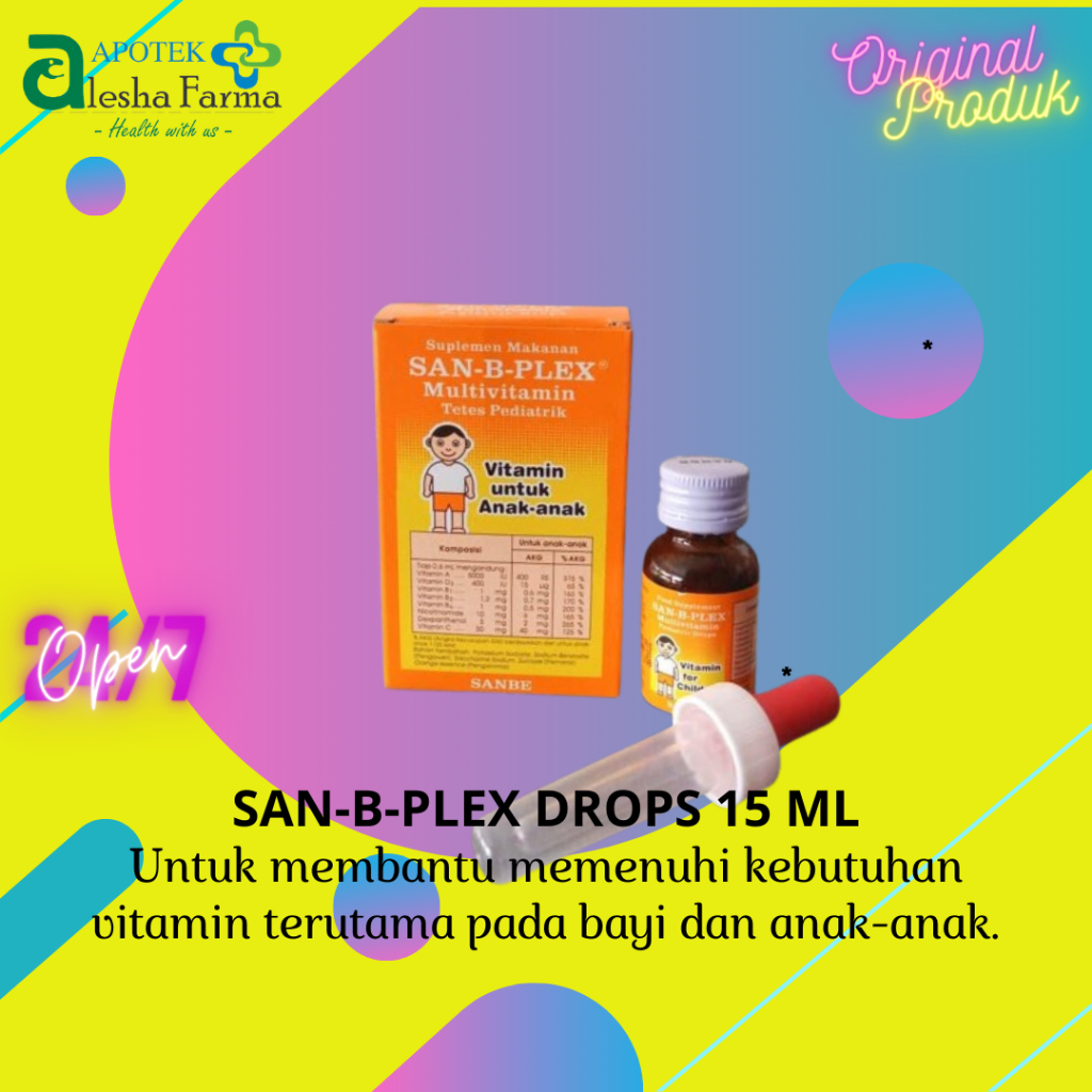 ❤Alesha❤ San-B-Plex Drop 15 ML | Sanbe Plex Drop | Multivitamin Sanbe