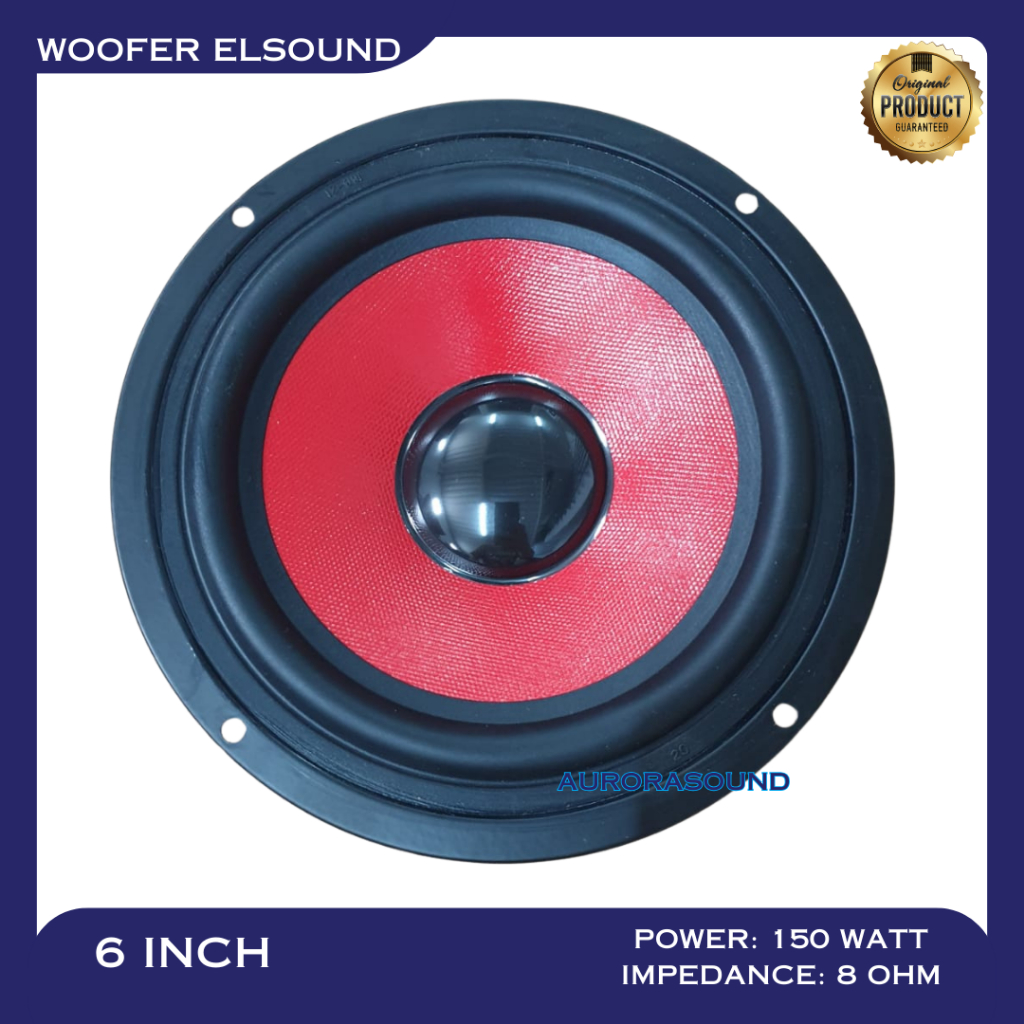 SPEAKER ELSOUND 6 INCH 6IN 6" MAGNET BESAR 150 WATT ORIGINAL
