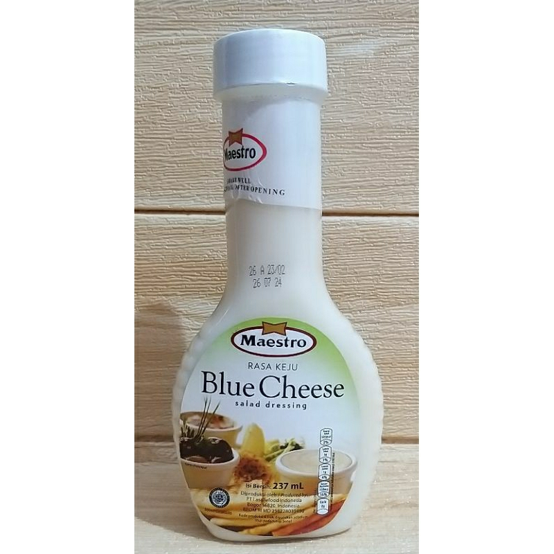 

Maestro Blue Cheese Salad Dressing 237ml / Maestro Salad Dressing Rasa Keju / Blue Cheese