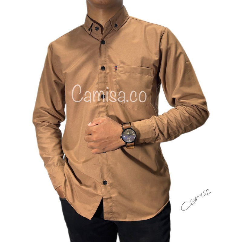 KEMEJA MOCCA PESTA PRIA LENGAN PANJANG  XXL XXXL XXXXL - HEM PRIA KEMEJA KASUAL - ATASAN PRIA KEMEJA