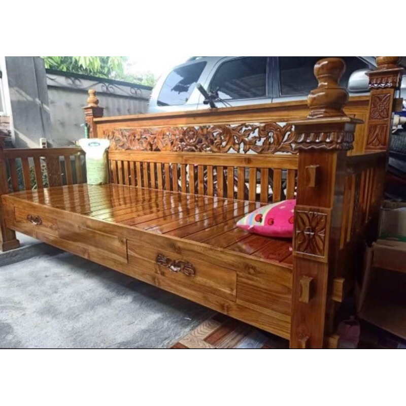 TERMURAH  RESBAN BANGKU JATI BANGKU TERAS  BANGKU PANJANG BALE BALE MINIMALIS BALE BALE JATI