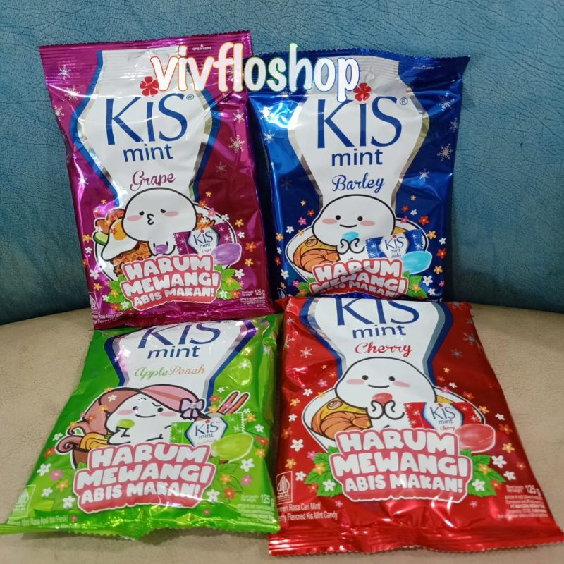 

Permen Kis Mint (Barley/ Cherry/ Apple/ Grape) Kemasan Bag 125 gram