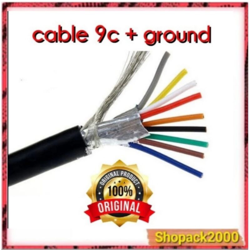 Cable 9+1 Brother Union 1 Mtr / Kabel Data 9C Brother Union Per meter