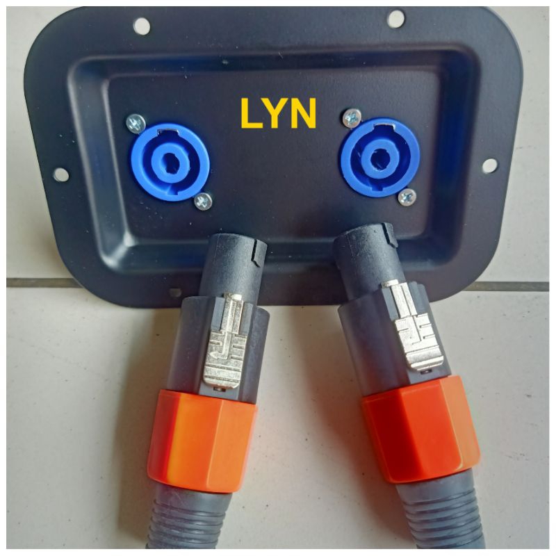 PLAT BESI UNTUK BOX SPEAKER LENGKAP JACK SPIKON