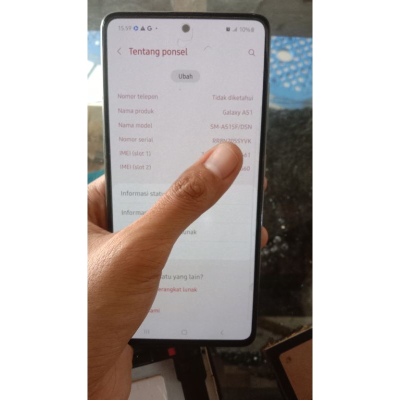Mesin samsung A51 ram 8/128 normal
