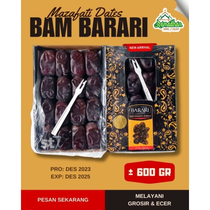 

Kurma BAM barari 500 gr