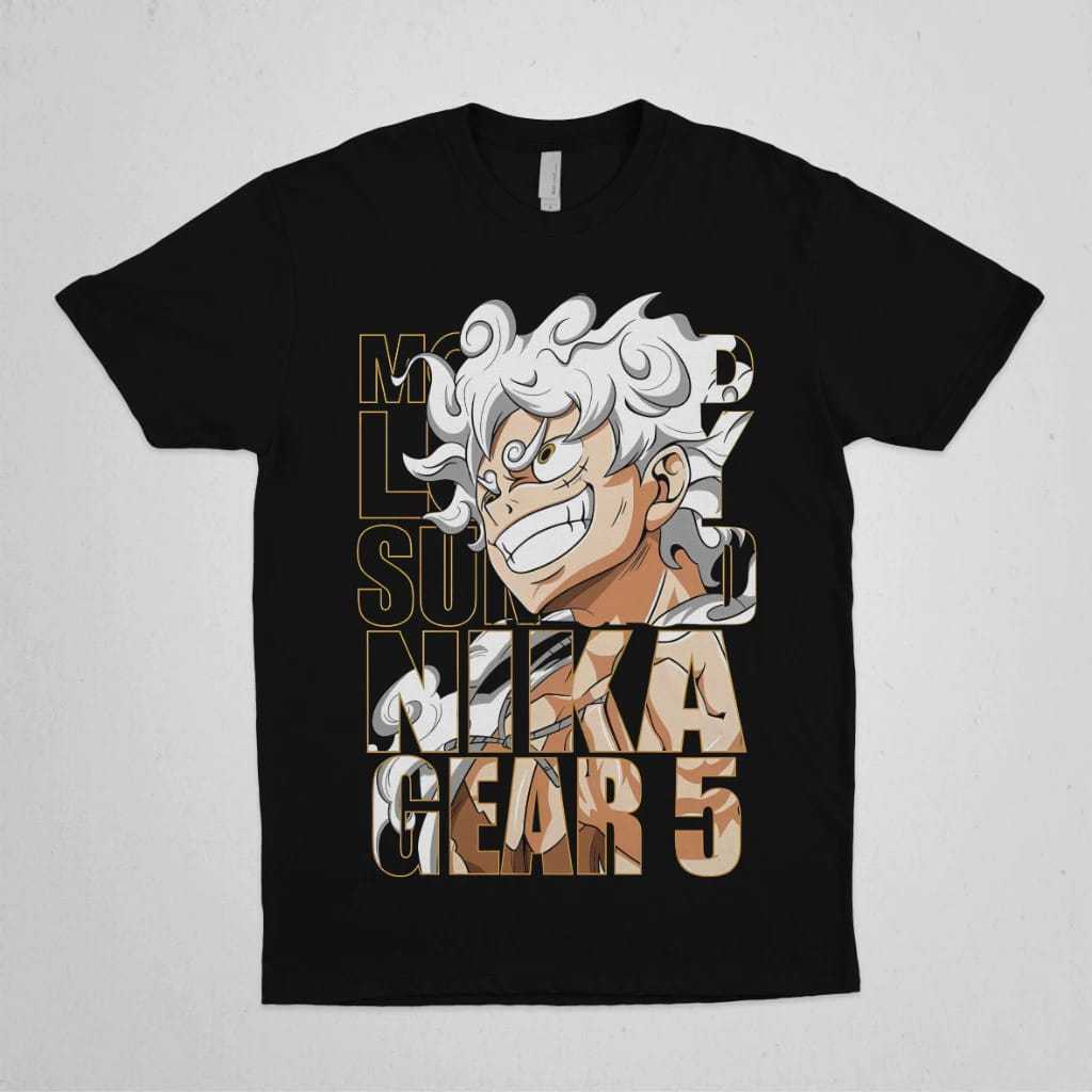 KAOS LUFFY NIKA GEAR 5 - ONE PIECE