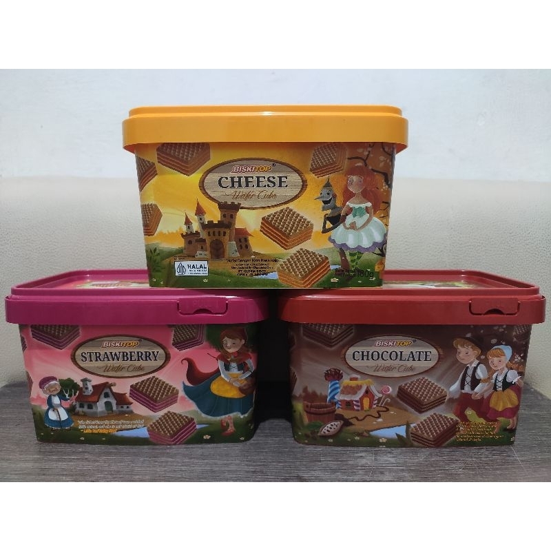 

BISKITOP WAFER CUBE 180g CHOCOLATE, STRAWBERRY,KEJU