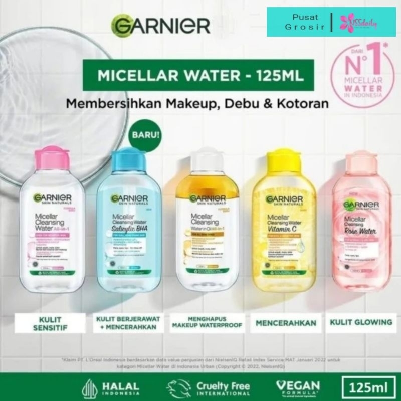 Garnier micellar water 125ml make up remover