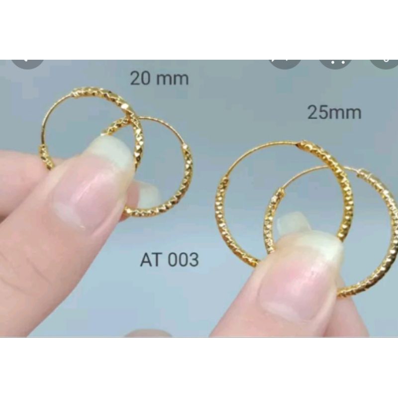 anting bulat emas