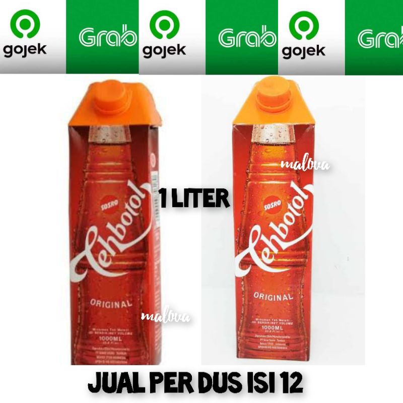 

Teh Botol Kotak Sosro 1 liter Original (1 Dus isi 12 Kotak)