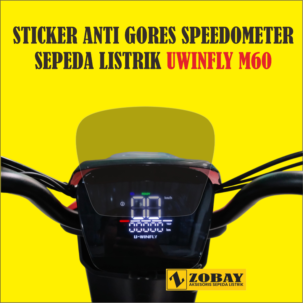 Sticker Anti Gores Speedometer Sepeda Listrik UWINFLY M60 by ZObay