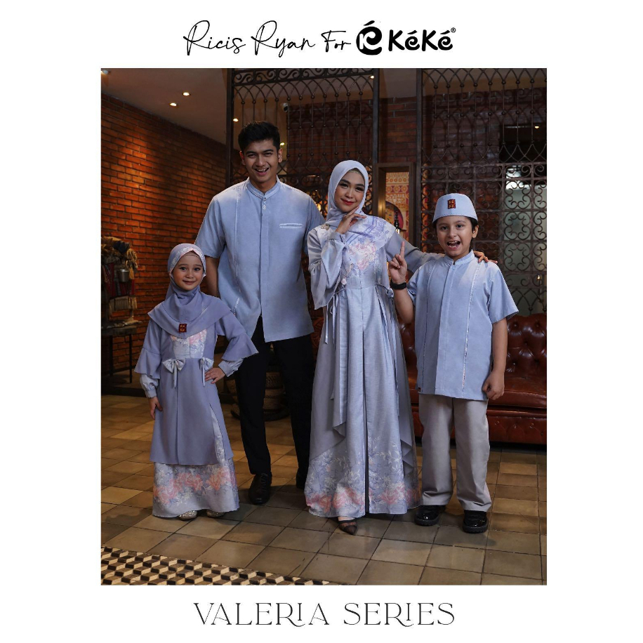 Sarimbit Keke Valeria Series - Endless Sky / Sarimbit Keluarga Terbaru 2024 / Baju Sarimbit Keluarga