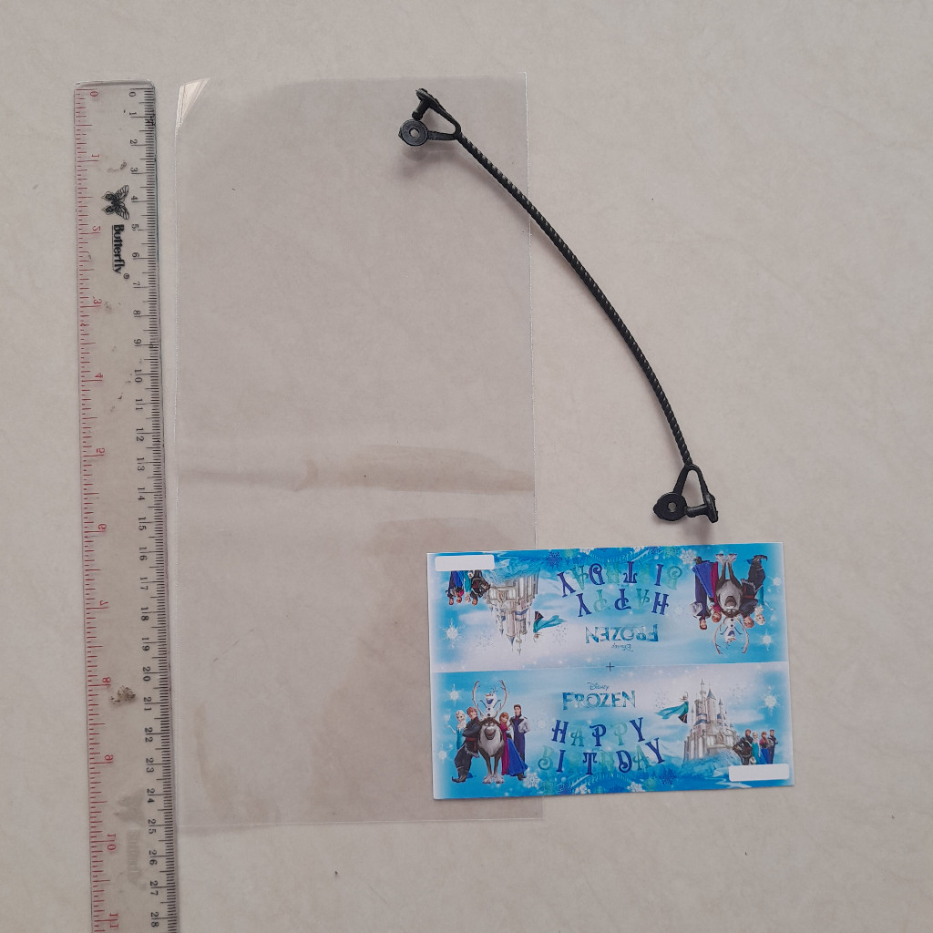 

(Isi 10 Pcs) Plastik Snack Ulang Tahun Anak ukuran kecil 12 x 20 Cm