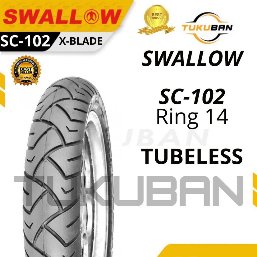 Ban Luar Swallow Motorcycle SC-102 ring 14 X BLADE TUBELESS - 100/80-14 110/80-14 120/80-14