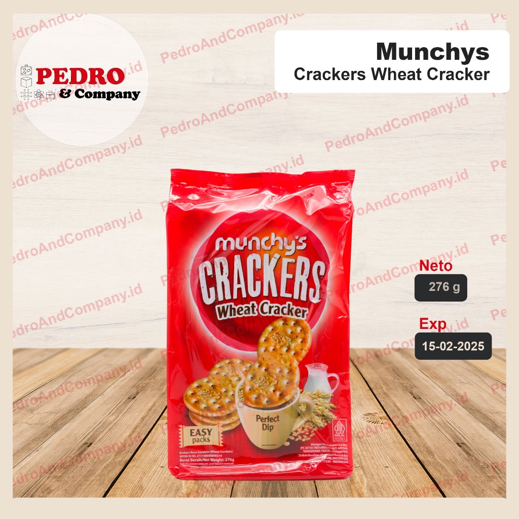 

Munchys Crakers Wheat cracker 276 gram biskuit snack gandum kraker