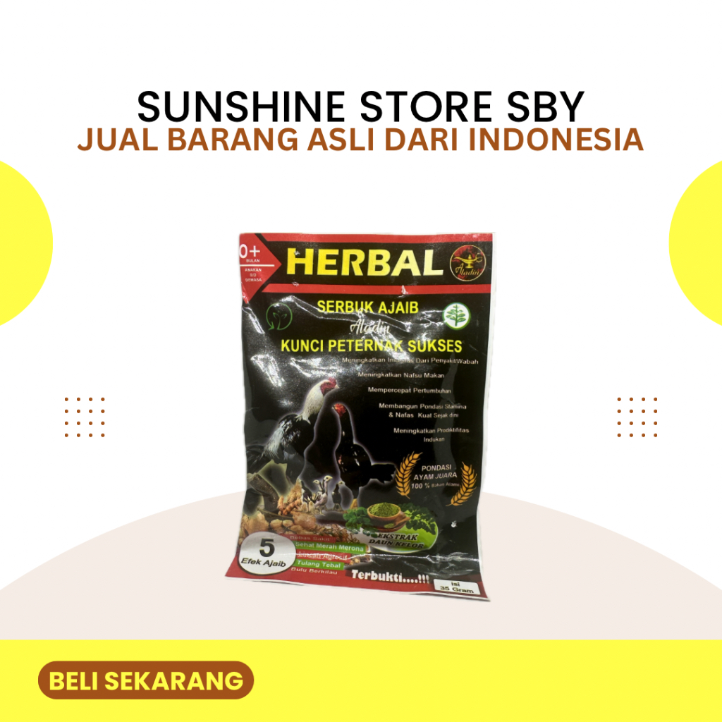 Herbal serbuk ayam laga Aladin