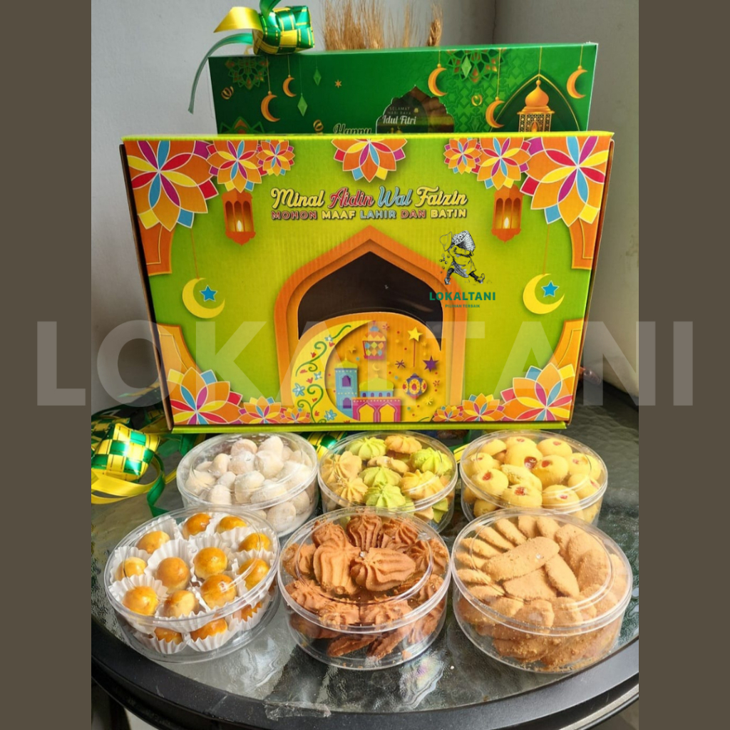 

PAKET Kue Kering Special Lebaran MURAH Pasti Enak Isi 6 toples