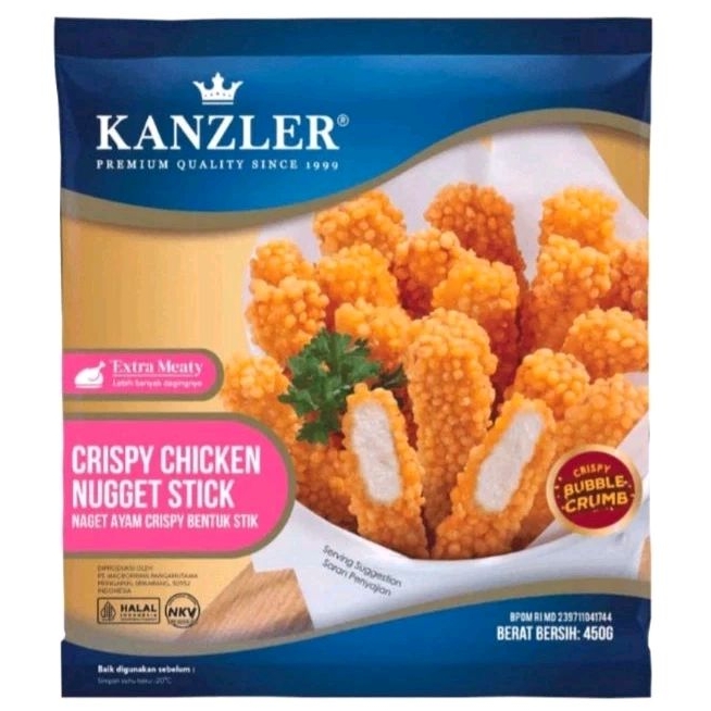 

KANZLER STICK crispy chicken nugget 450gr/Nuget Ayam Bentuk Stik Enak