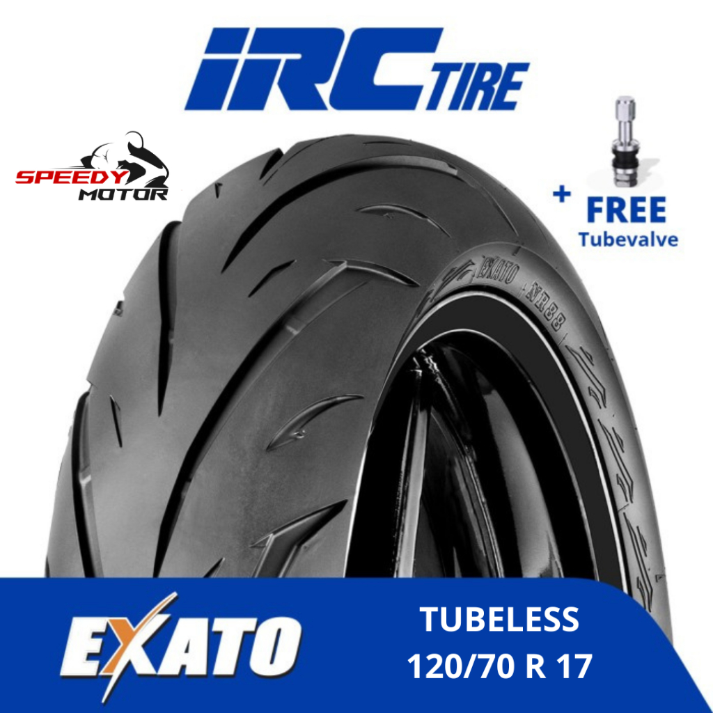 120/70-17 Exato Ban Motor IRC 120/70 Ring 17 M/C 58S Exato NR88 Tubeless 120/70-17 Ban Motor Supra G