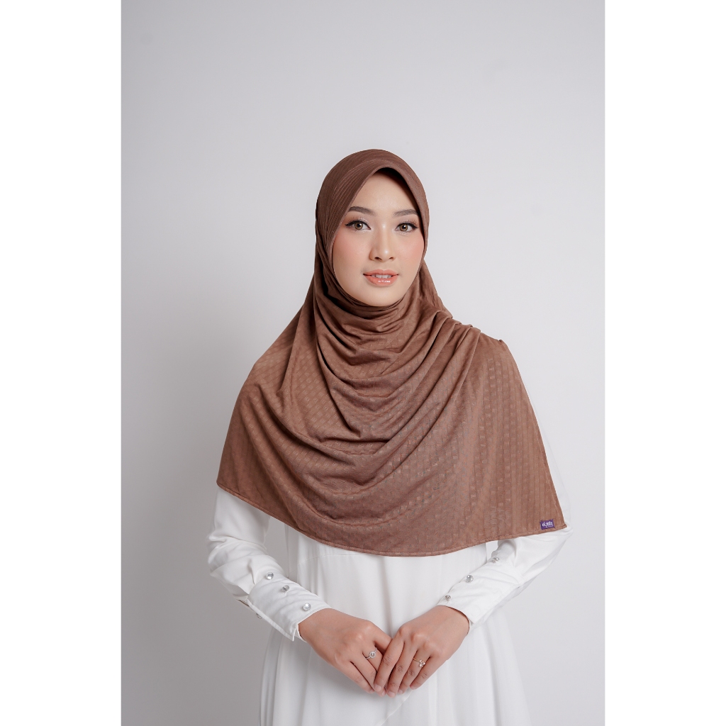 ELZATTA JILBAB INSTAN GHINA TEXTURE OVAL